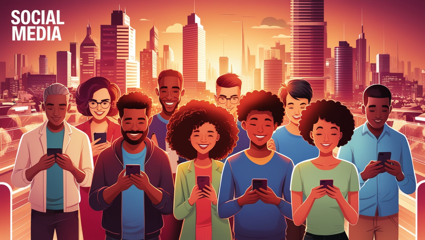 social media illustration